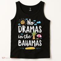 No Dramas In Bahamas Summer Vacation Beach Gift Tank Top thumb 2