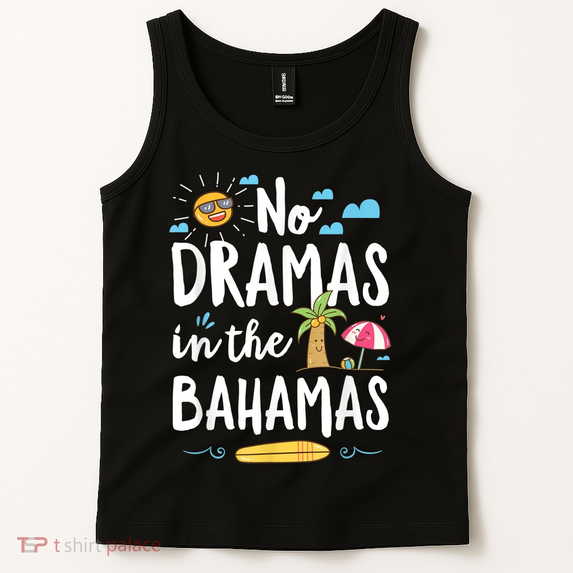 No Dramas In Bahamas Summer Vacation Beach Gift Tank Top