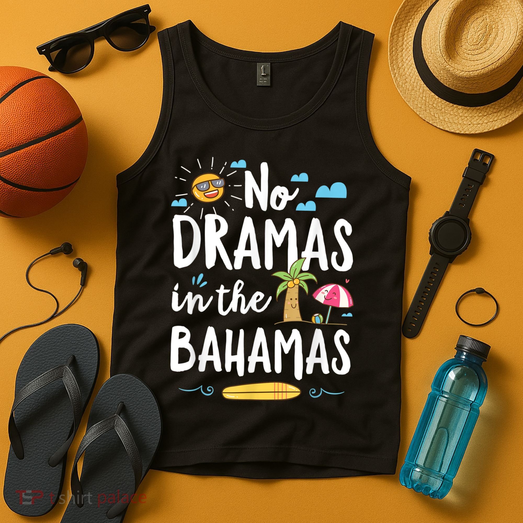 No Dramas In Bahamas Summer Vacation Beach Gift Tank Top