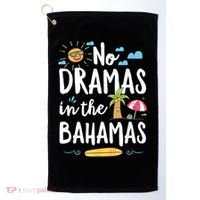 No Dramas In Bahamas Summer Vacation Beach Gift Golf Towel thumb 0
