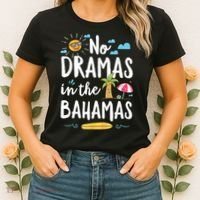 No Dramas In Bahamas Summer Vacation Beach Gift Women's T-Shirt thumb 2