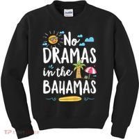 No Dramas In Bahamas Summer Vacation Beach Gift Kids Sweatshirt thumb 0