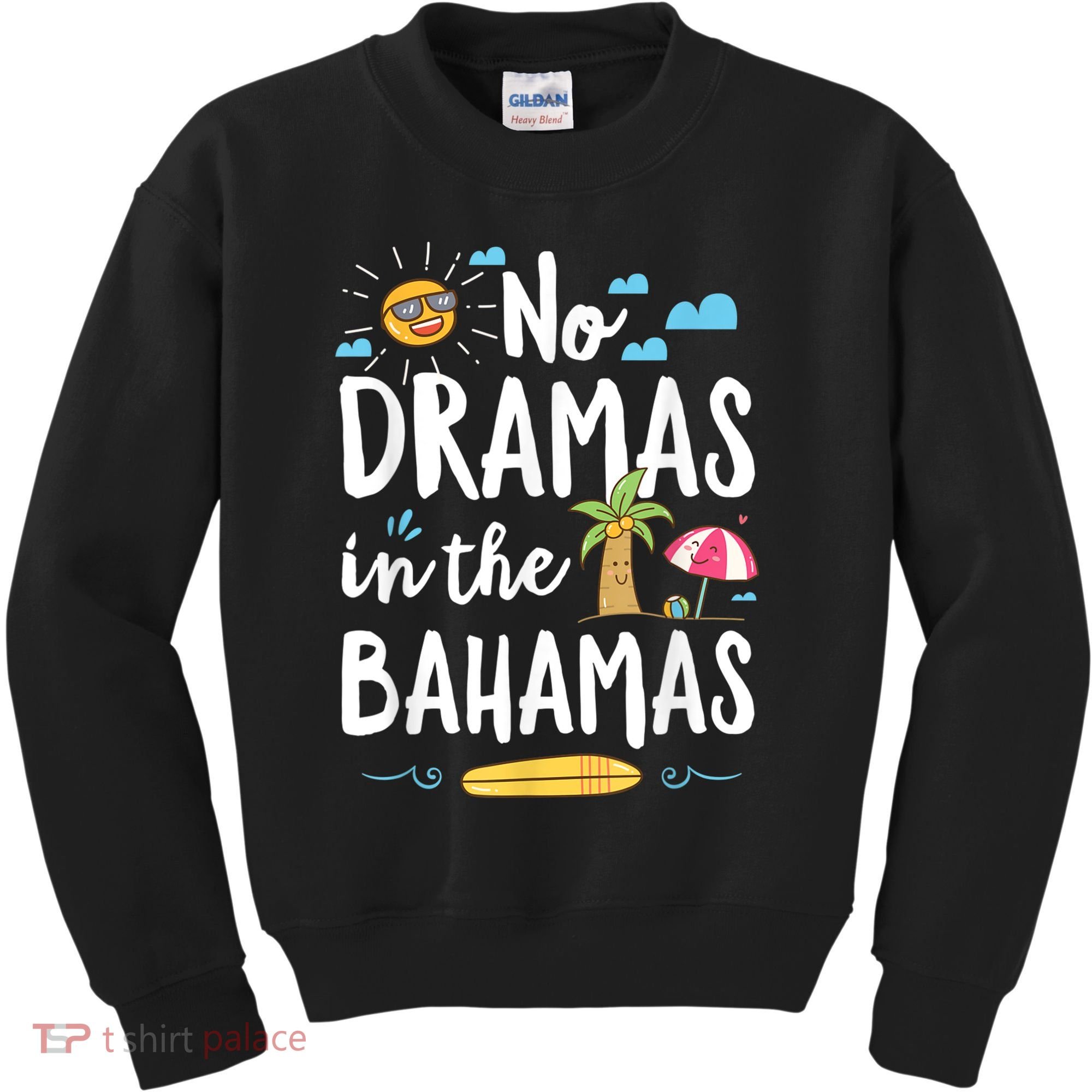 No Dramas In Bahamas Summer Vacation Beach Gift Kids Sweatshirt