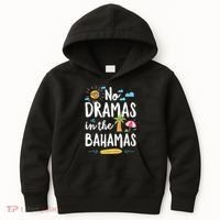No Dramas In Bahamas Summer Vacation Beach Gift Kids Hoodie thumb 0