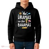 No Dramas In Bahamas Summer Vacation Beach Gift Kids Hoodie thumb 4
