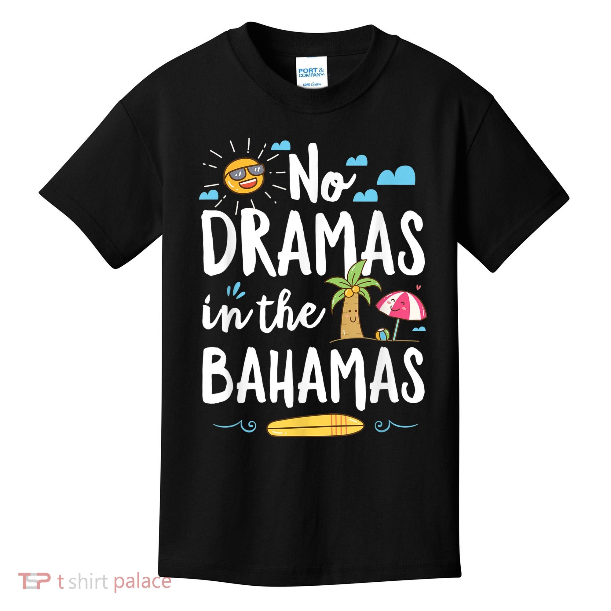 No Dramas In Bahamas Summer Vacation Beach Gift Kids T-Shirt