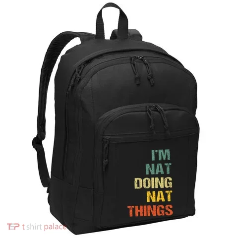 Nat Doing Nat Things Personalized Port Authority Basic Backpack