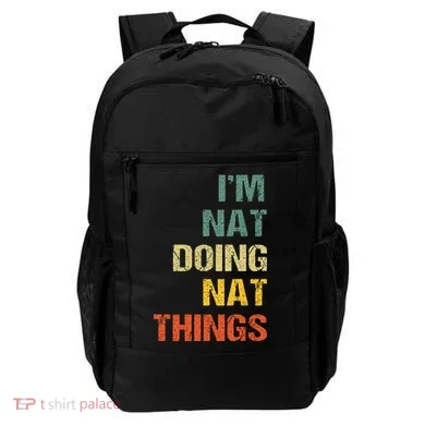 Nat Doing Nat Things Personalized Backpack