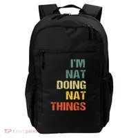 Nat Doing Nat Things Personalized Backpack thumb 0