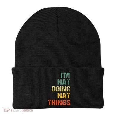 Nat Doing Nat Things Personalized Beanie