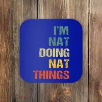 Nat Doing Nat Things Personalized Coaster thumb 0