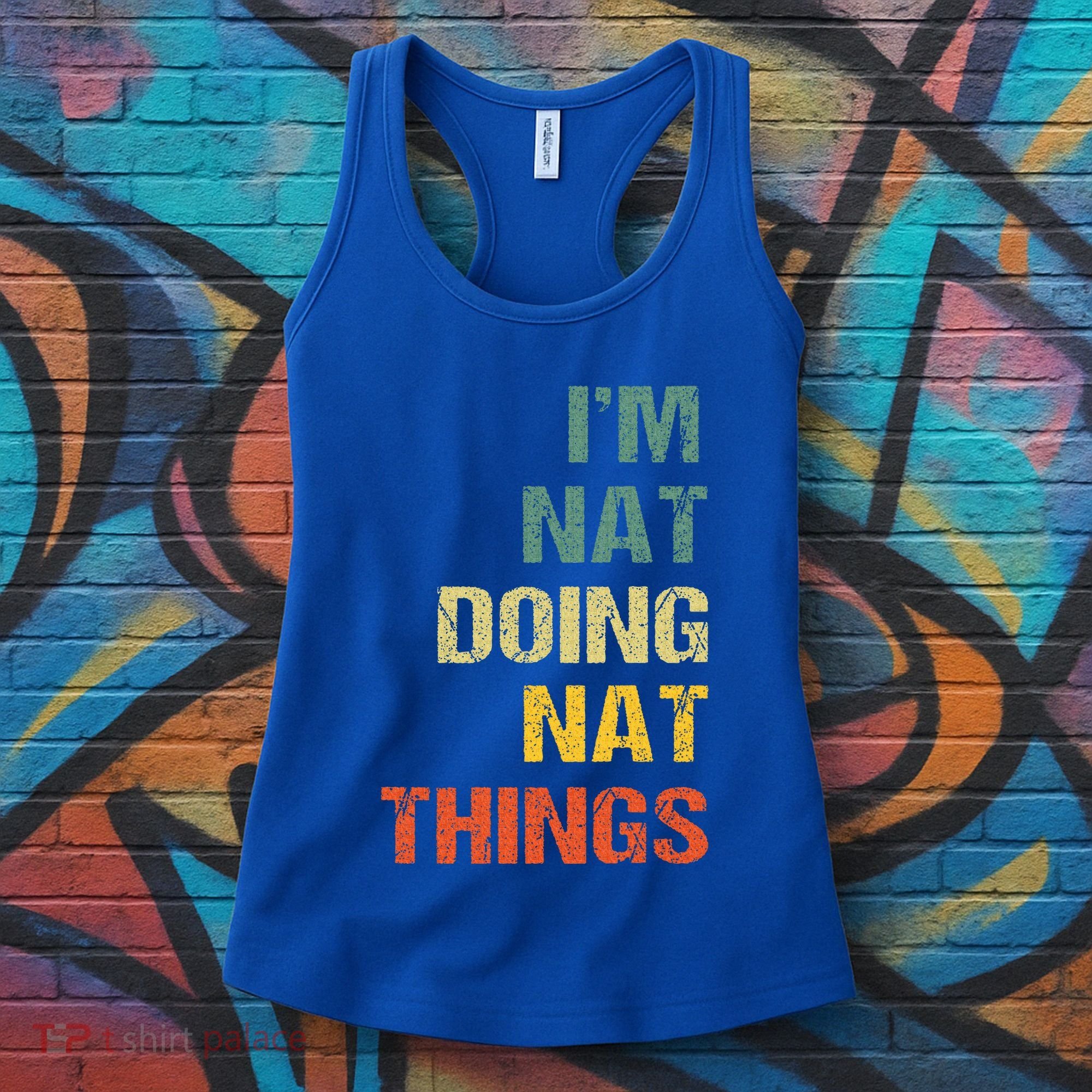 Nat Doing Nat Things Personalized Women's Tank Top
