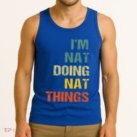 Nat Doing Nat Things Personalized Tank Top thumb 3