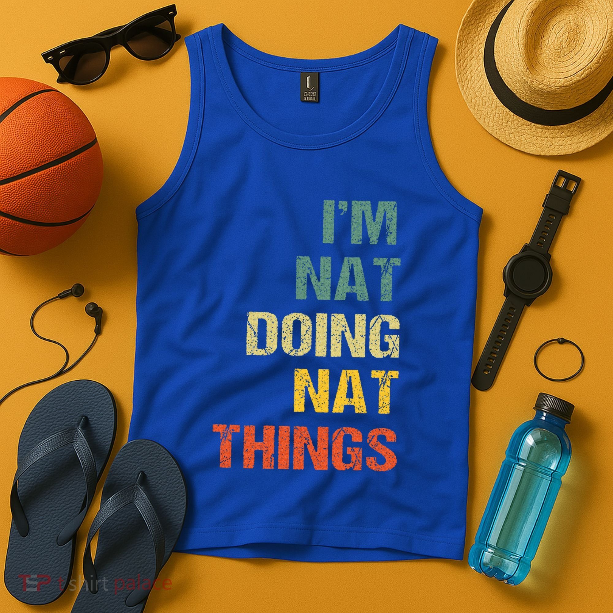 Nat Doing Nat Things Personalized Tank Top