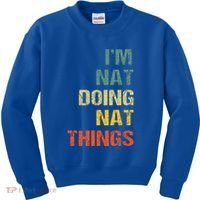 Nat Doing Nat Things Personalized Kids Sweatshirt thumb 0