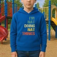 Nat Doing Nat Things Personalized Kids Hoodie thumb 2
