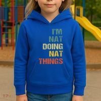 Nat Doing Nat Things Personalized Kids Hoodie thumb 3