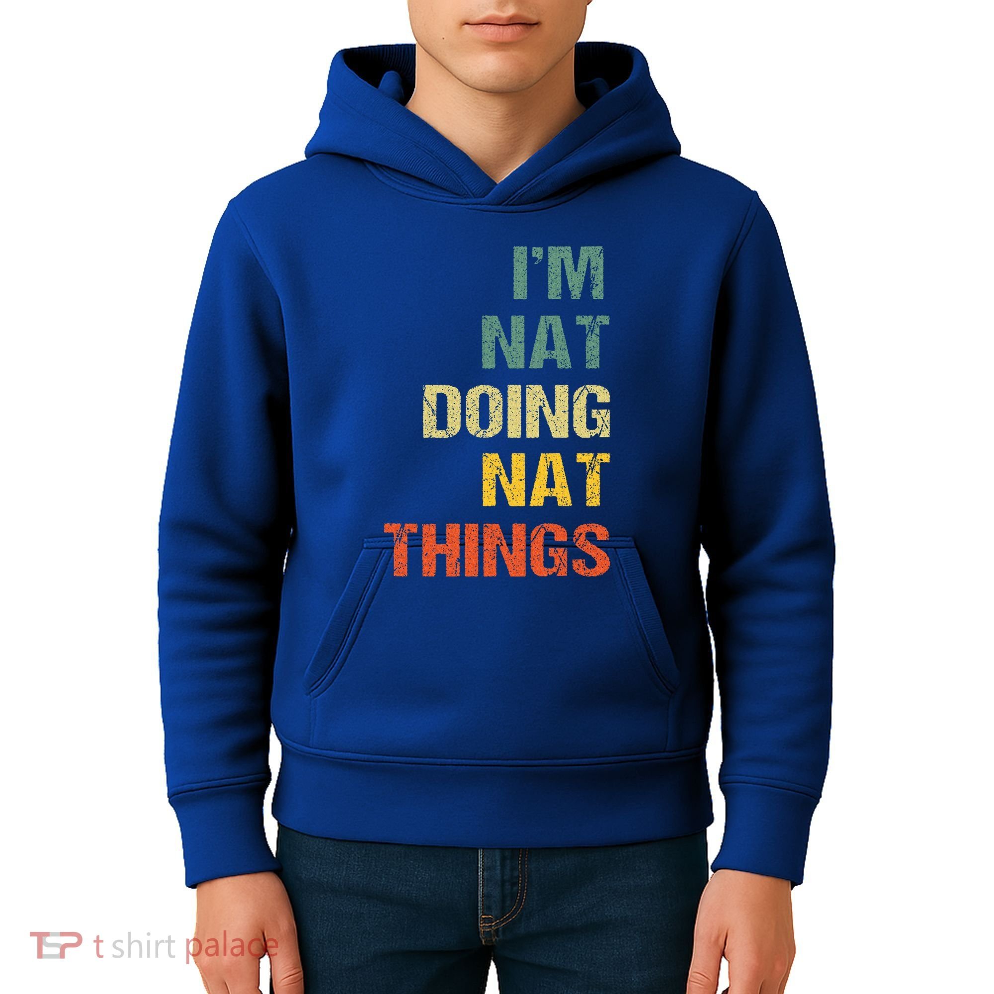 Nat Doing Nat Things Personalized Kids Hoodie