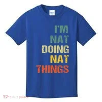 Nat Doing Nat Things Personalized Kids T-Shirt thumb 0