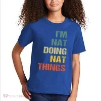 Nat Doing Nat Things Personalized Kids T-Shirt thumb 2