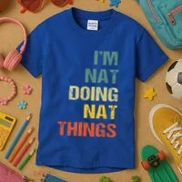 Nat Doing Nat Things Personalized Kids T-Shirt thumb 3
