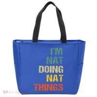 Nat Doing Nat Things Personalized Tote Bag thumb 0