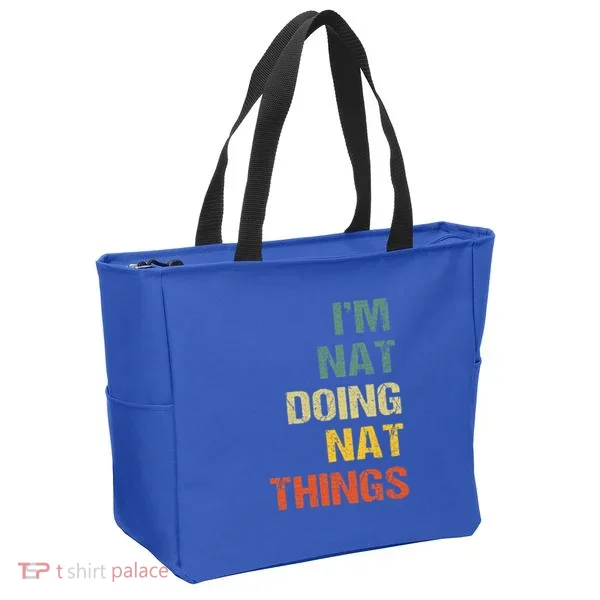 Nat Doing Nat Things Personalized Tote Bag