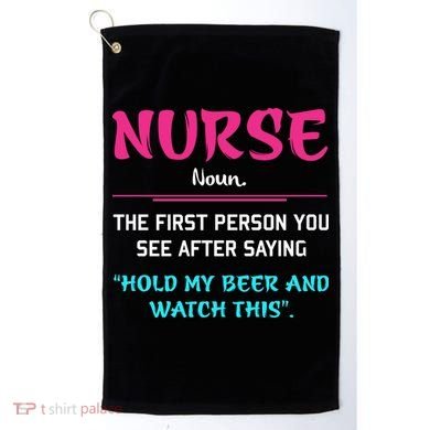 Nurse Definition Golf Towel
