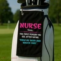 Nurse Definition Golf Towel thumb 2