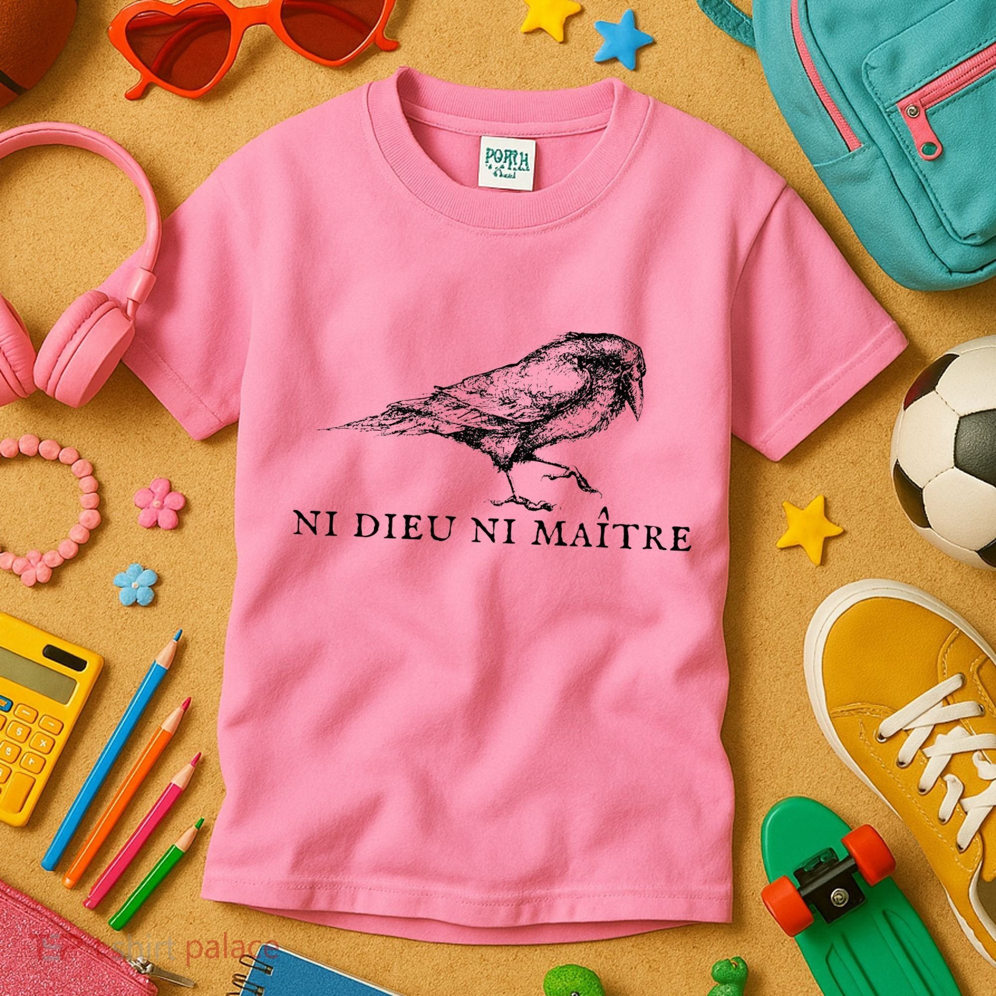 Ni Dieu Ni Maitre Kids T-Shirt
