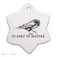 Ni Dieu Ni Maitre Ceramic Ornament thumb 0