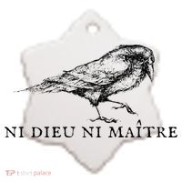 Ni Dieu Ni Maitre Ceramic Ornament thumb 2