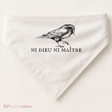 Ni Dieu Ni Maitre USA-Made Doggie Bandana
