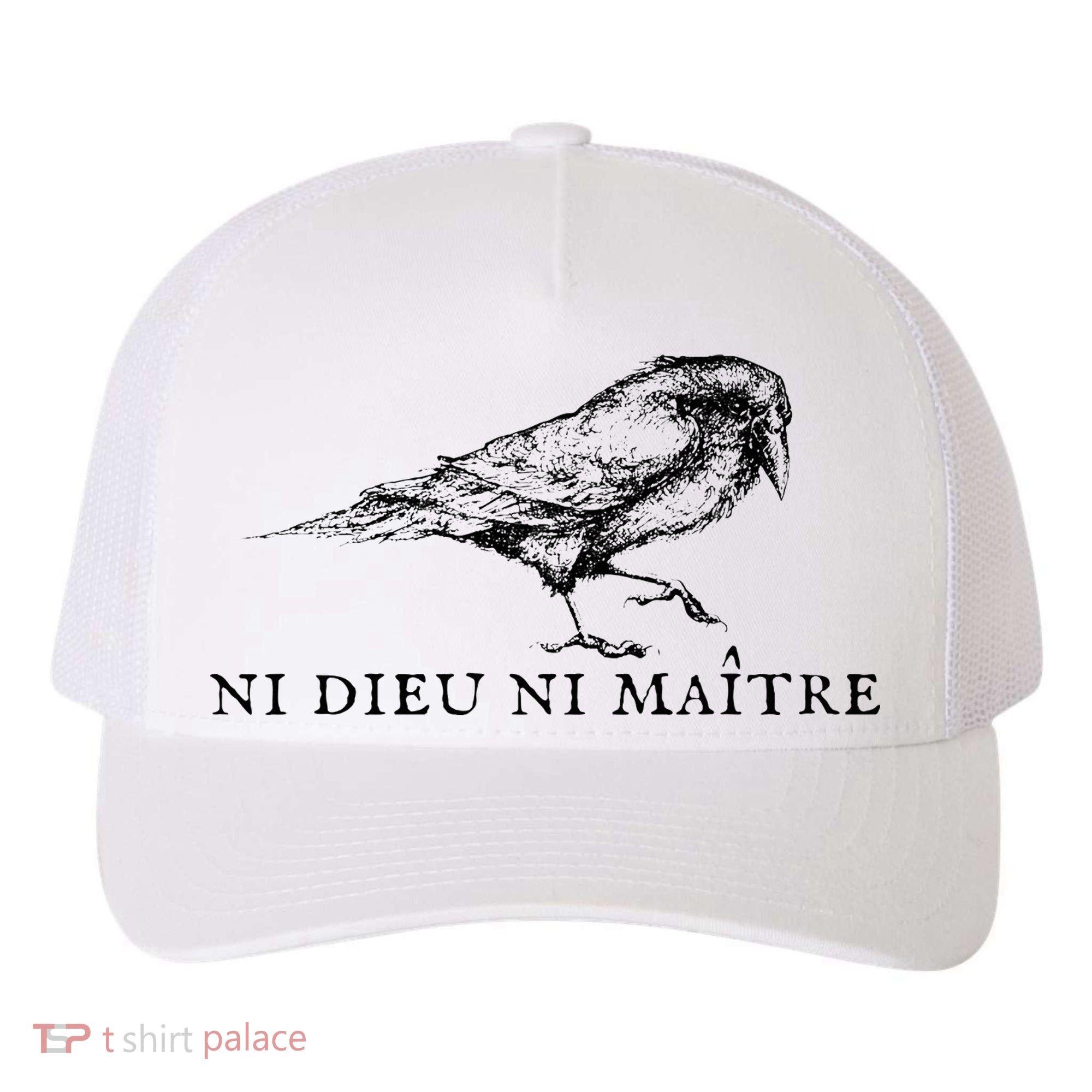 Ni Dieu Ni Maitre Yupoong Adult 5-Panel Trucker Hat