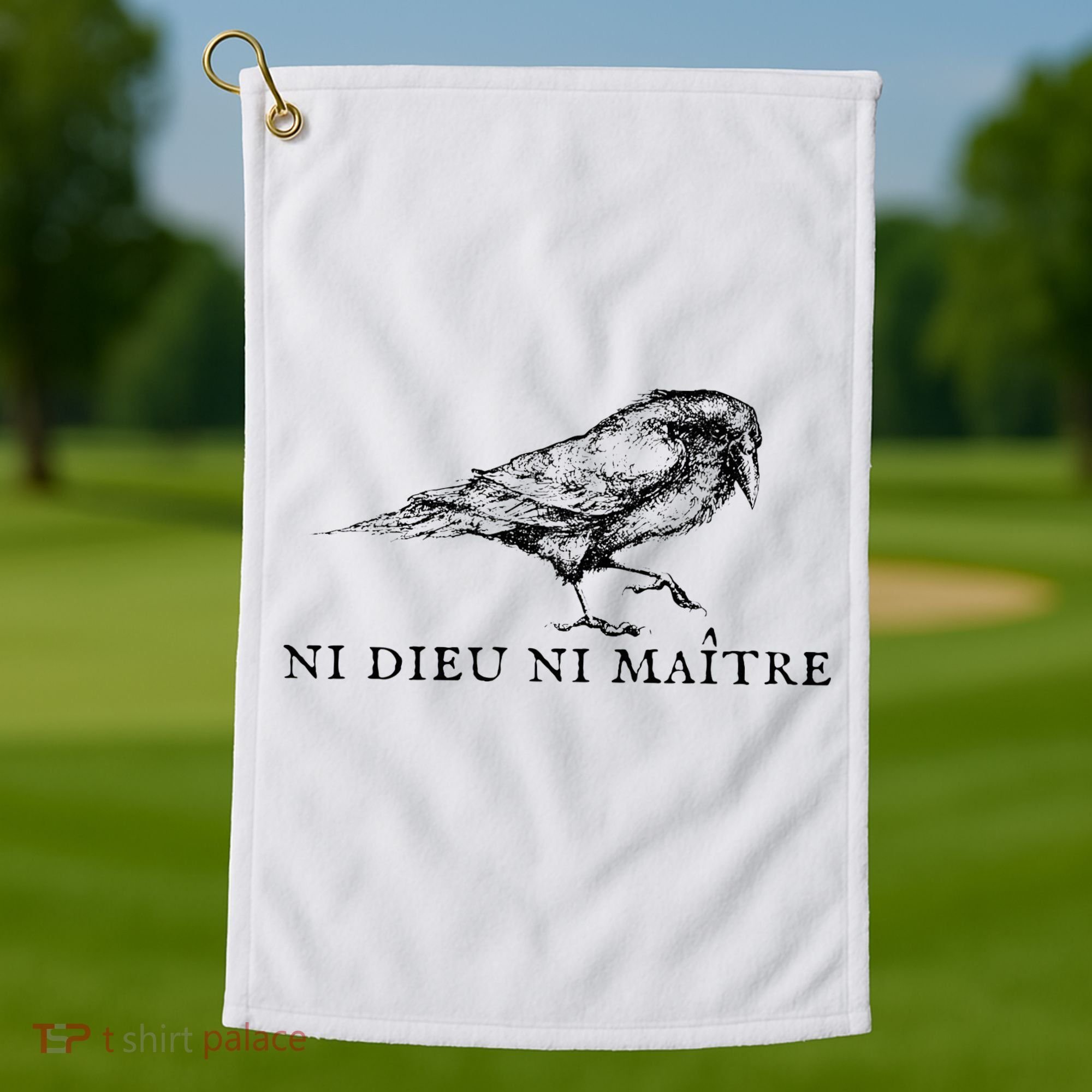 Ni Dieu Ni Maitre Golf Towel