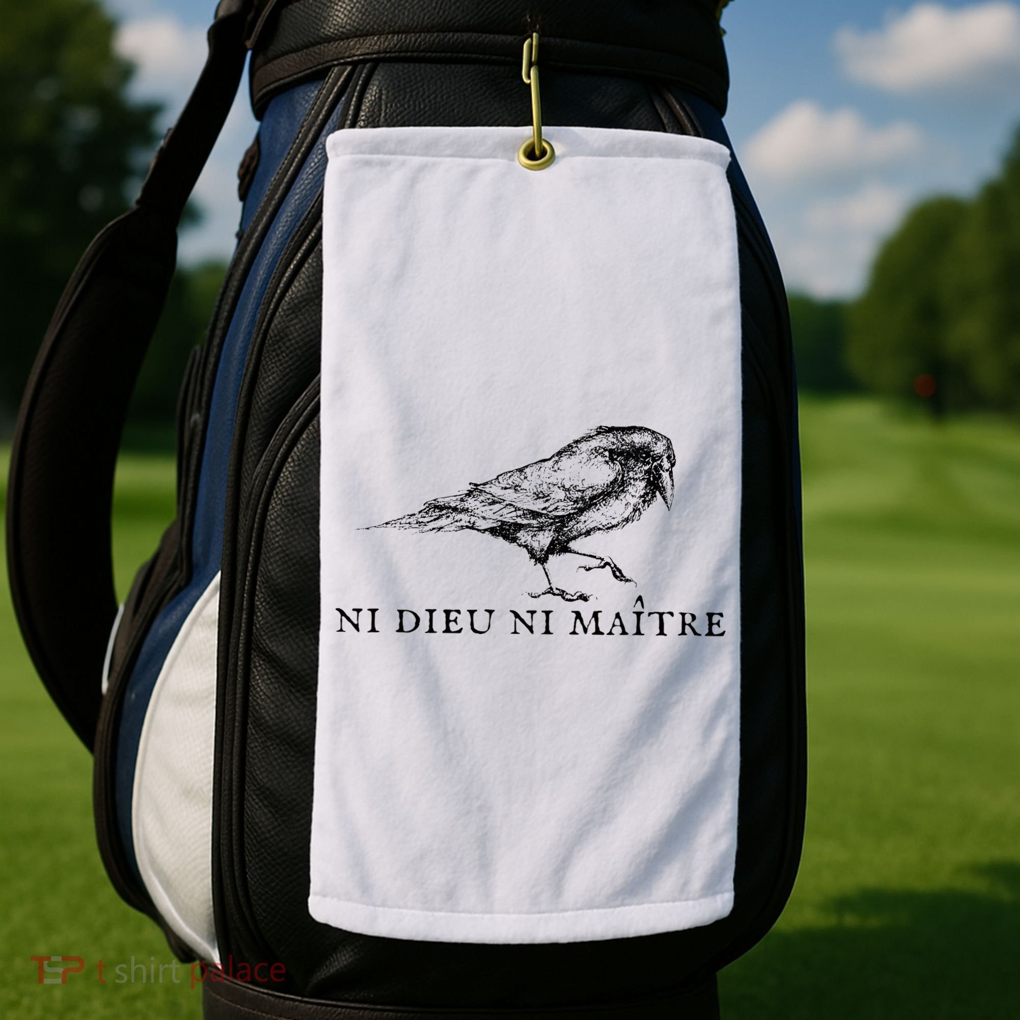 Ni Dieu Ni Maitre Golf Towel