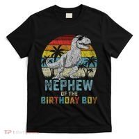 Nephew Dinosaur Of The Birthday Matching Family T-Shirt thumb 0