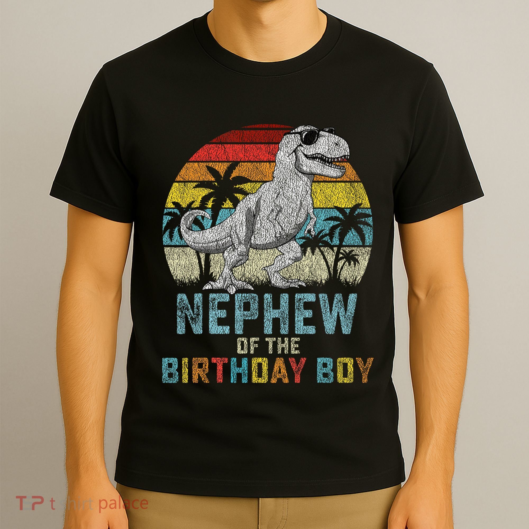 Nephew Dinosaur Of The Birthday Matching Family T-Shirt