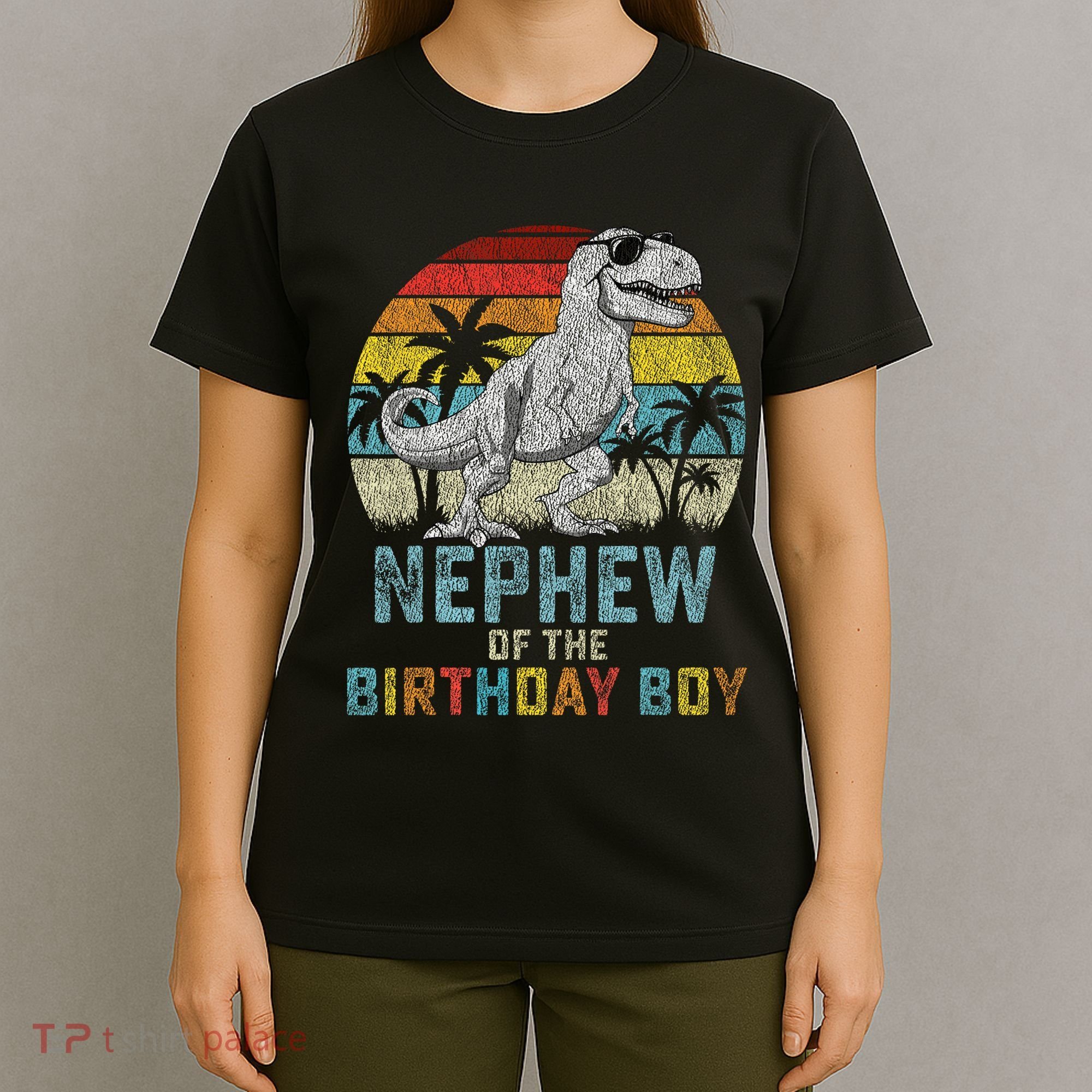 Nephew Dinosaur Of The Birthday Matching Family T-Shirt