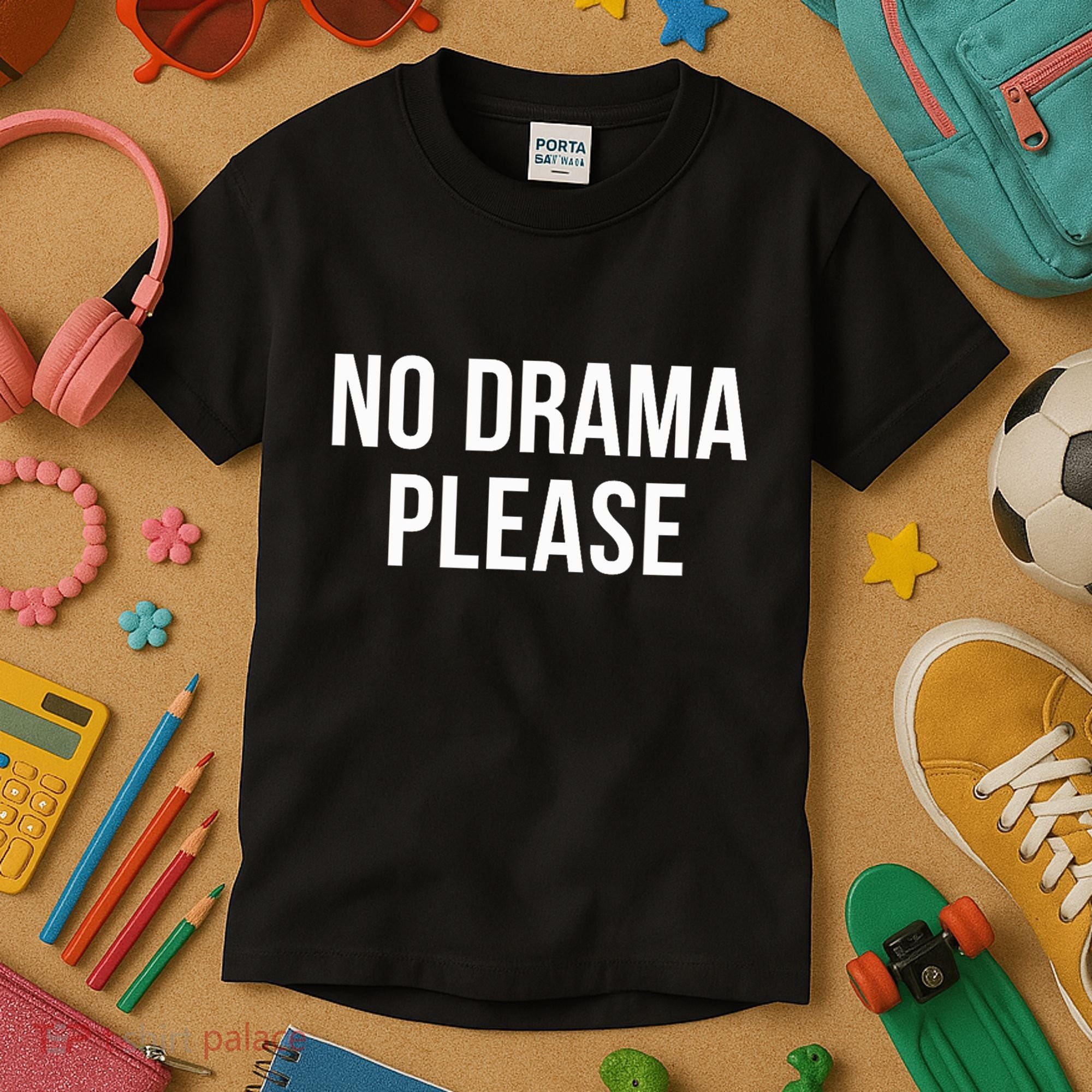 No Drama Please Kids T-Shirt