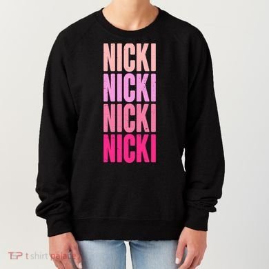 Nicki Distressed Pink Design Women's Sweatshirt