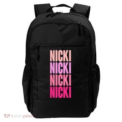 Nicki Distressed Pink Design Backpack