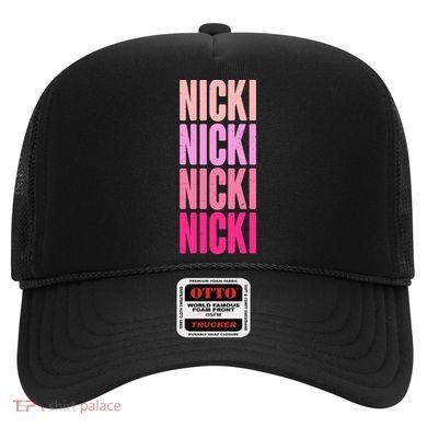 Nicki Distressed Pink Design Hat