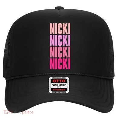 Nicki Distressed Pink Design Hat