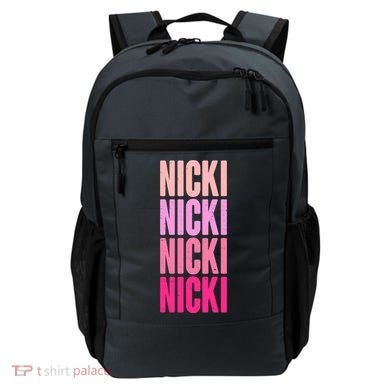 Nicki Distressed Pink Design Backpack