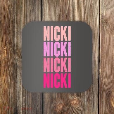 Nicki Distressed Pink Design Coaster
