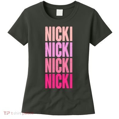Nicki Distressed Pink Design Women's T-Shirt