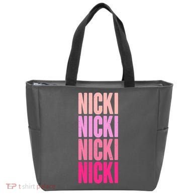 Nicki Distressed Pink Design Tote Bag