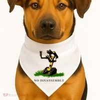 No Disassemble Robot USA-Made Doggie Bandana thumb 1