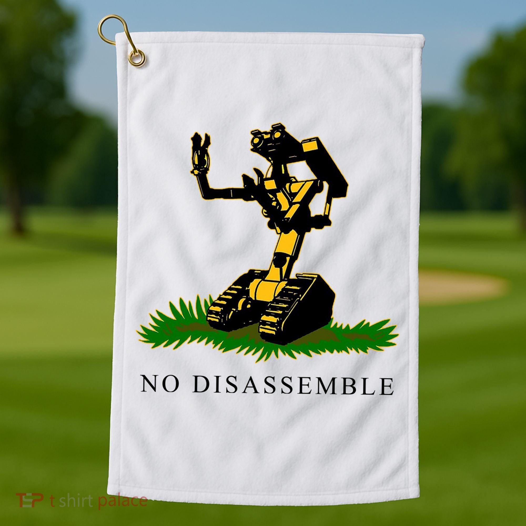 No Disassemble Robot Golf Towel